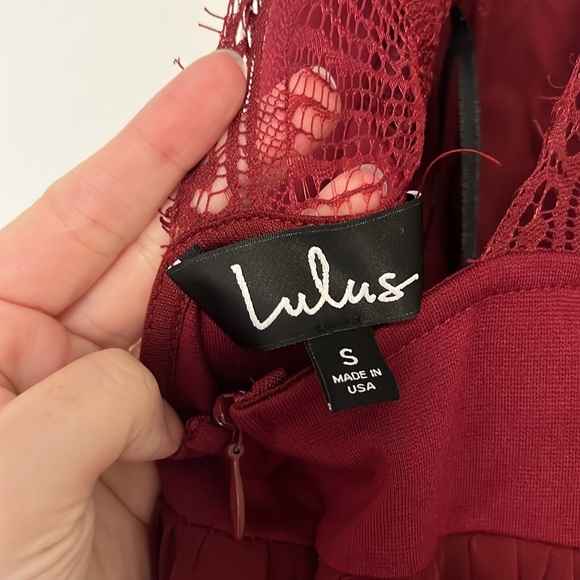 maroon dress - Picture 5 of 5